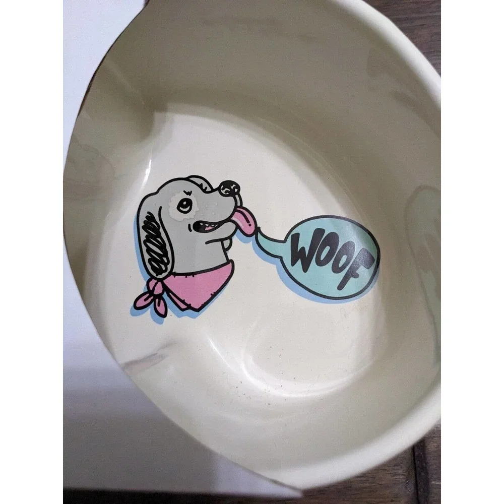 Bobs For Dogs By Skechers Heart Love Dog Bowls Ceramic Sip Snack Bowl Set new